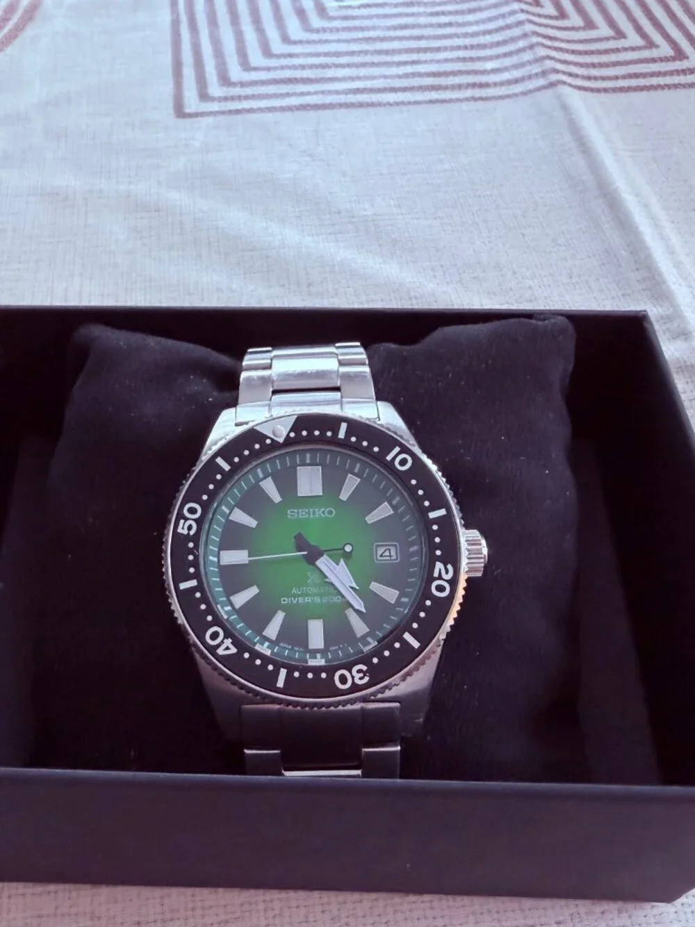 Seiko Prospex Green Sea SBDC077 Diver's Automatic Rotating Bezel Men 200M Watch - Picture 8 of 9